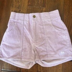 Lavender Cord Hammies Shorts